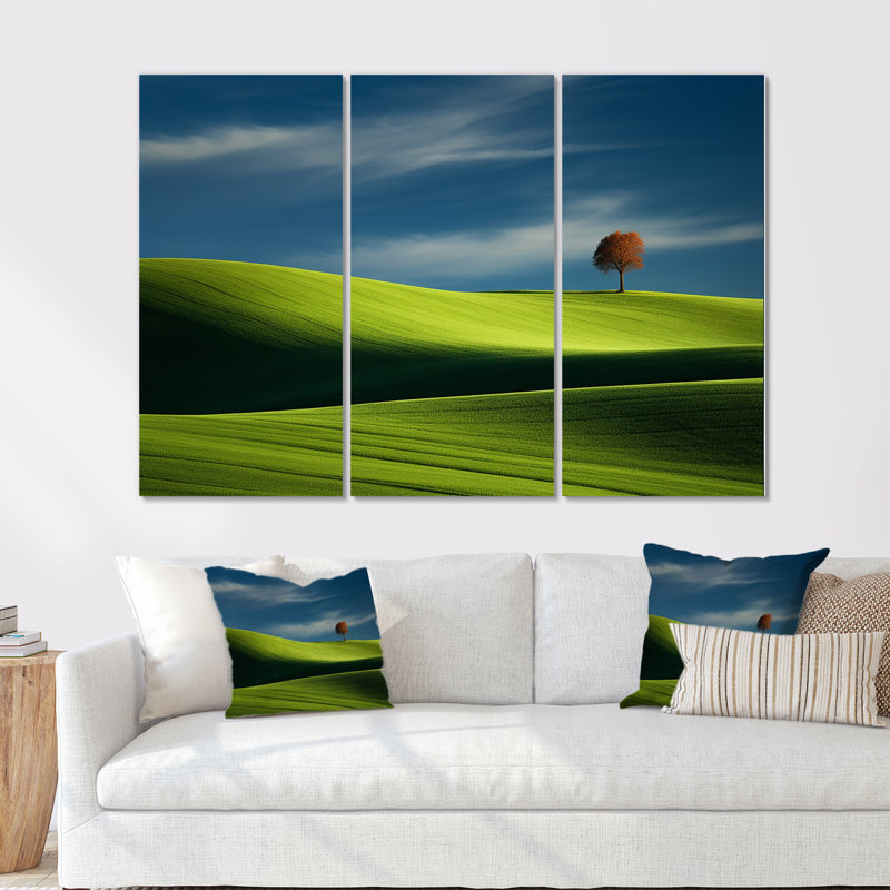 «Green», Meadow, Toile tendue, H 40 po x l 60 po x P 1 po