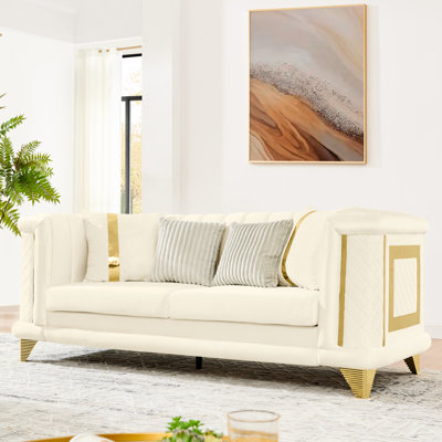39.77 " Velvet Sofa