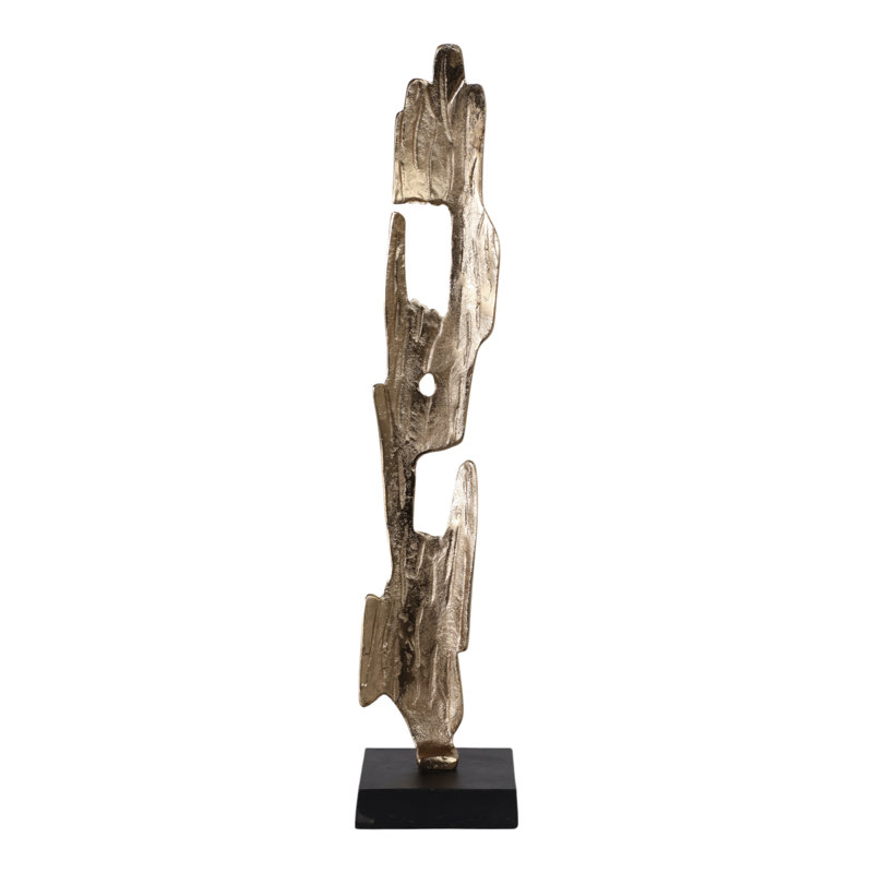 Altus Modern Wood Post Statues Sculpture - Decorative Objects And Figurine For Home Decor And Decorations For Living Room