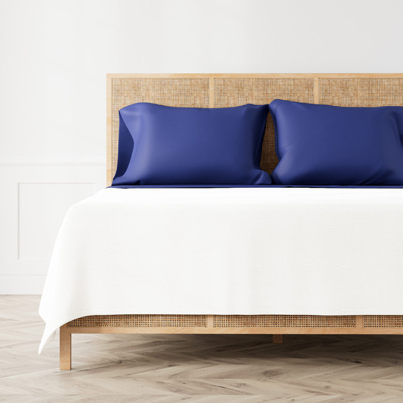 Ready-to-Bed TENCEL Sheet Set, Queen Sheet Set with 2 Pillowcases, Navy