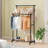 Maikas 31.8'' Metal Rolling Clothing Rack