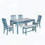 Ensemble de table de salle à manger Mid-Century en bois avec tiroir, banc et chaises