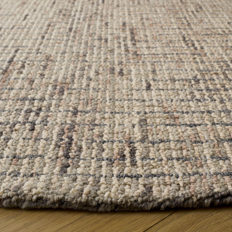 Abstract 468 Hand Tufted Wool Abstract Rug, 6' X 6' Round