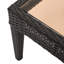Table d'appoint d'extérieur - Conçue pour résister aux conditions 20 po x l 20 po x 15,37 po avec plateau en verre-1651333514