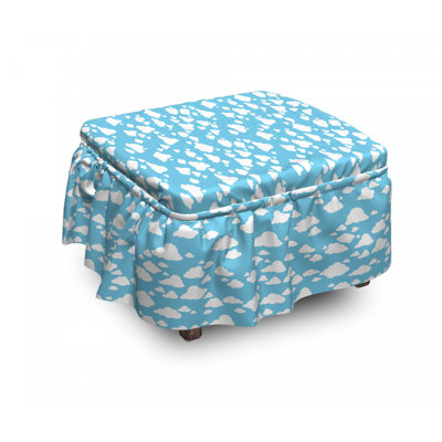 Box Cushion Ottoman Slipcover