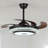 42" Modern Ceiling Fan With Led Light & Remote, Blooth Speaker,  Reversible, 6 Speeds