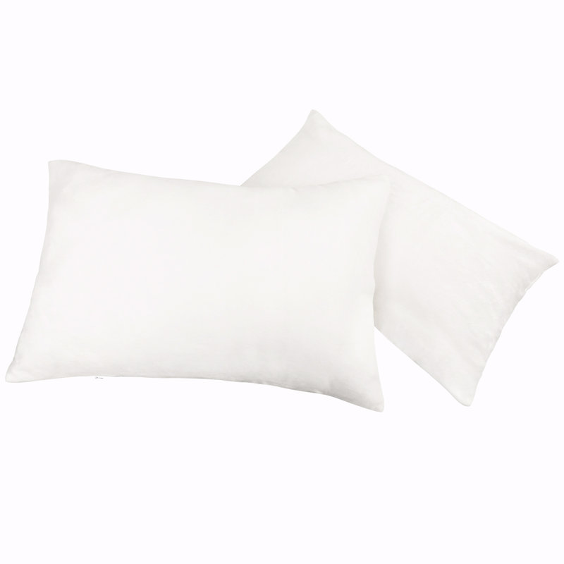 Housse de coussin en velours, Très grand lit, Blanc