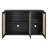 Retro 3-Door Sideboard with Large Storage Space-106349691