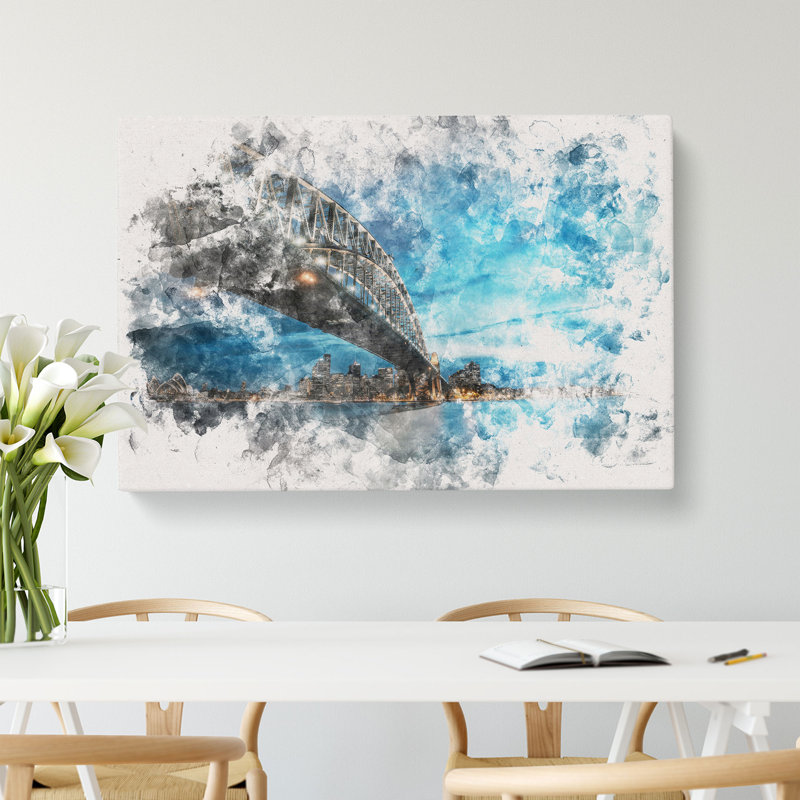 Sydney Harbour Bridge in Australia - Wrapped Canvas, 60cm H x 91cm W x 3cm D