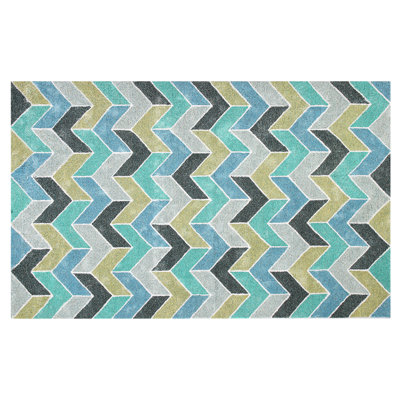 Tapis bleu/vert Hosler