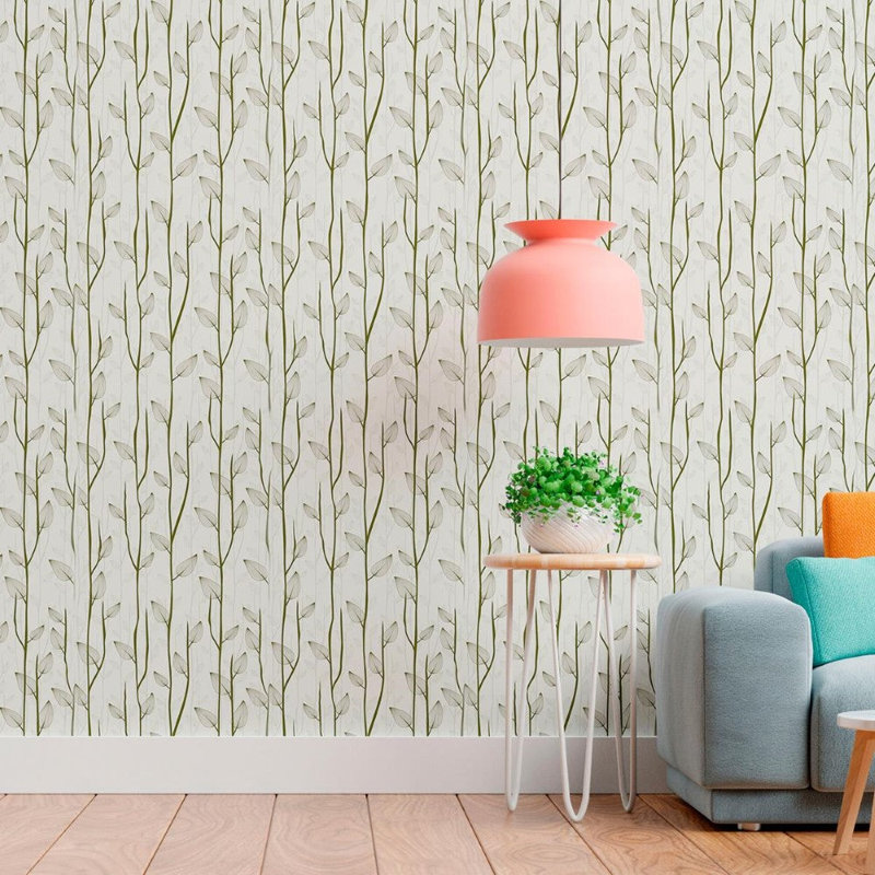 Mcbryde Peel and Stick Wallpaper Roll, 96" L x 24" W
