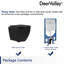 Toilette allongée murale à double chasse deux pièces avec réservoir suspendu encastré au mur (siège inclus)-95896010