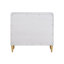 Console Cabinet With Gold-Tone Hardware And 3 Storage Drawers In Metallic Felt-Lined Interior