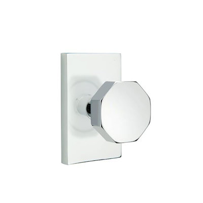 Bouton octogone d’intimité avec rose moderne