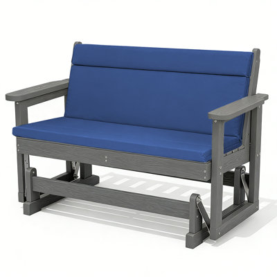 48-Inch Outdoor Loveseat Cushions, With Removable Covers And High-Resilience Foam