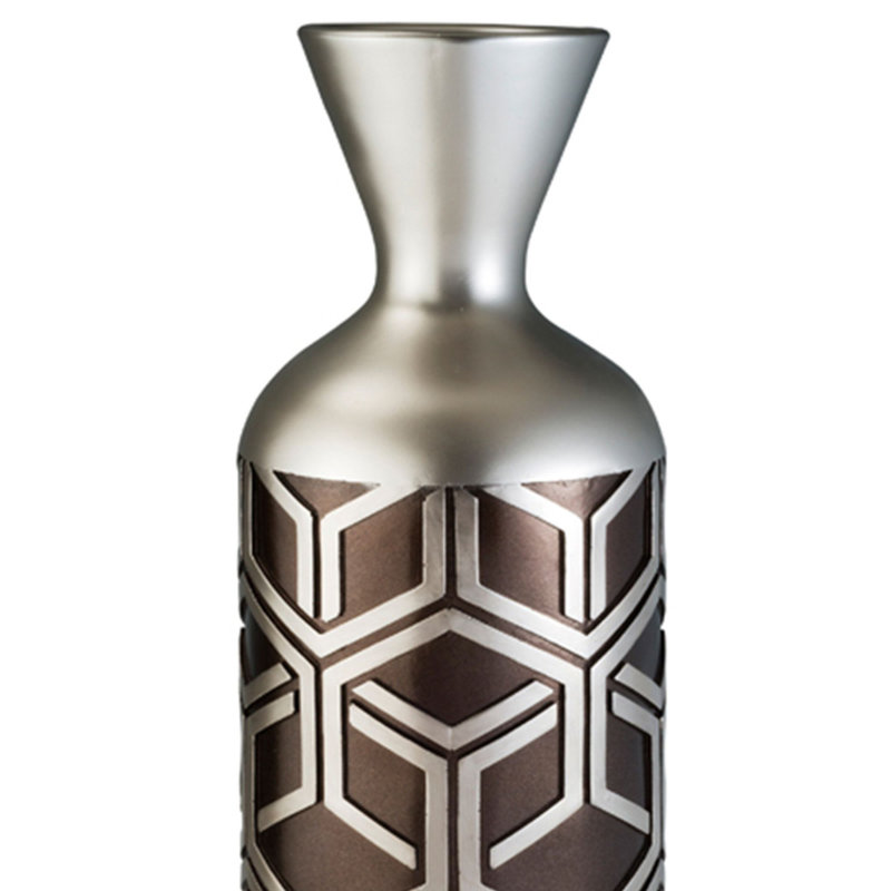 Accent Vase, Living Room Decorative Vase, Silver/Bronze