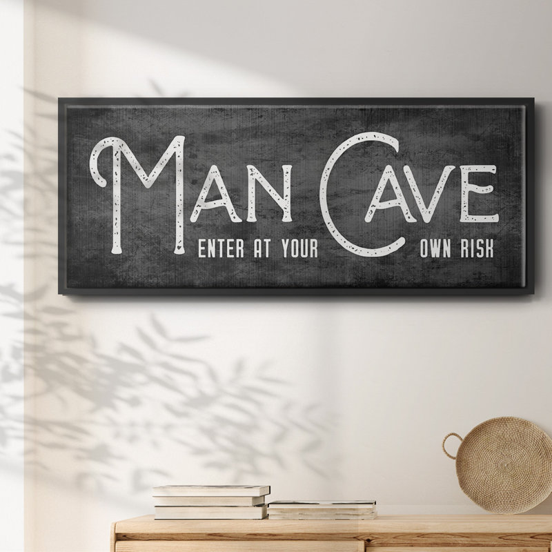 «Man Cave», toile encadrée