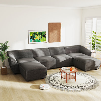 Lizzy 6 - Piece Upholstered Sectional