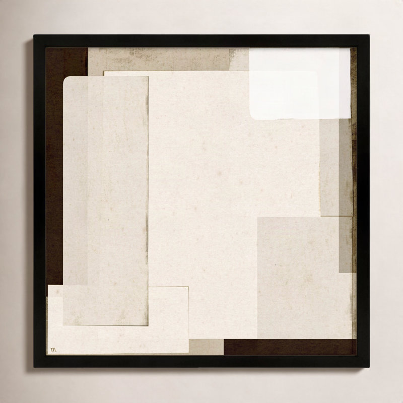 City Scape 7 by Marco Marella for Studio M - Framed Wall Art, 36" H x 36" W, Framed Print Paper without Mat, Black