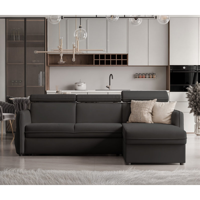 3 Seater Sofa Bed, Black