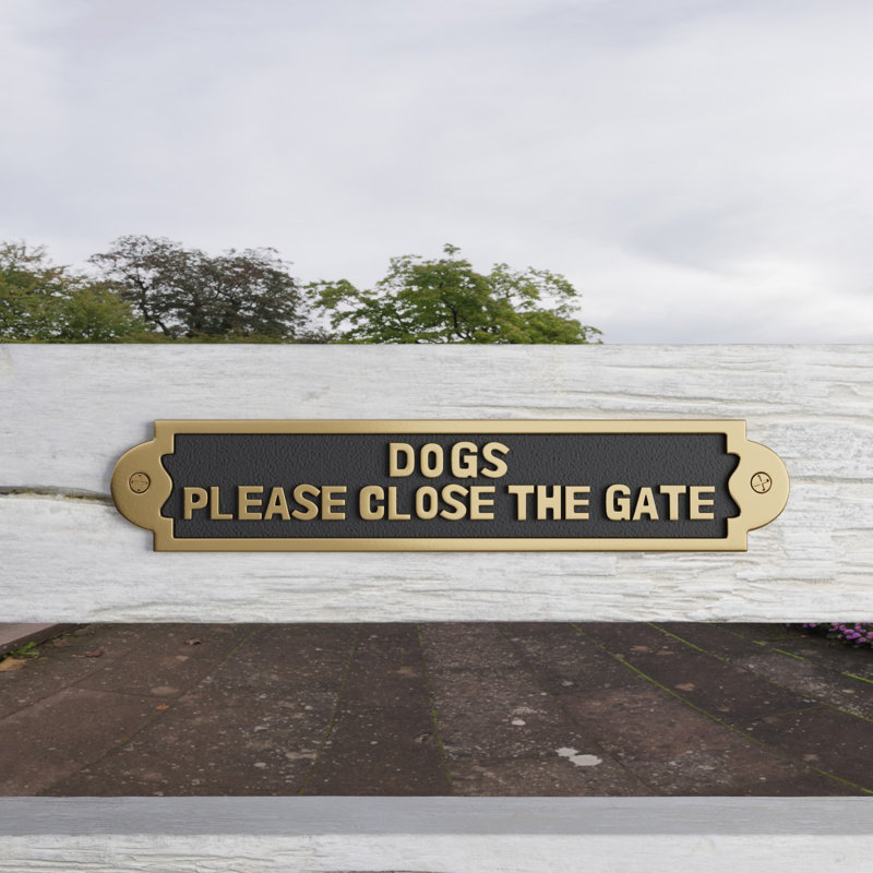 Plaques «Dogs Veuillez fermer la porte»