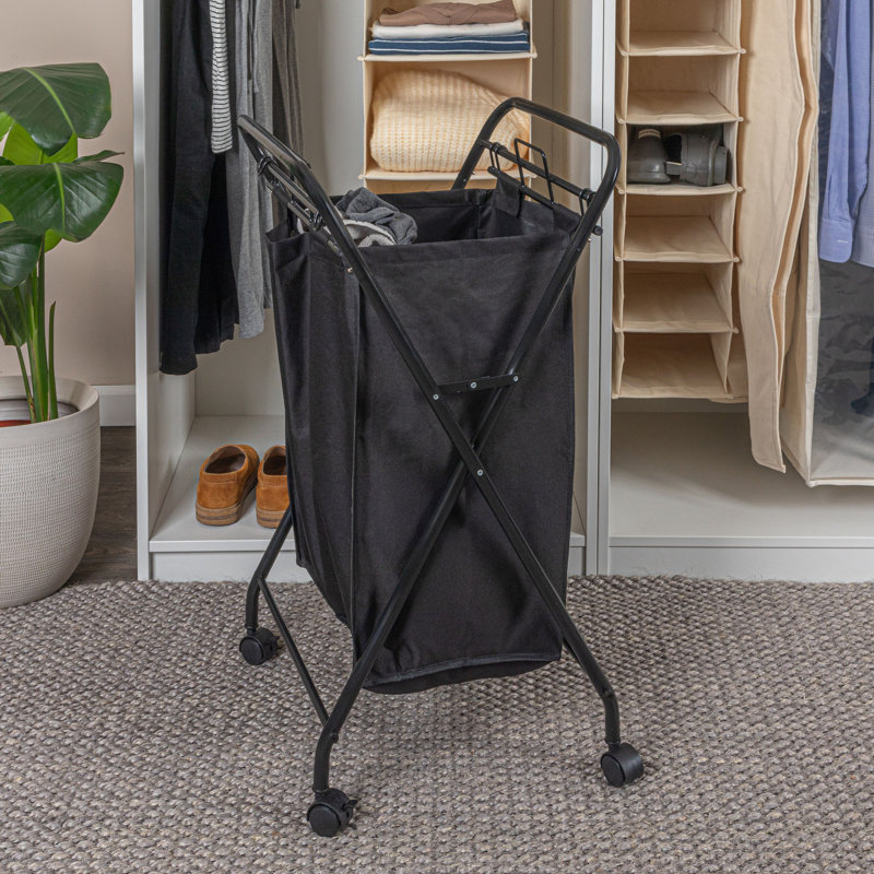 X Frame Hamper , Black