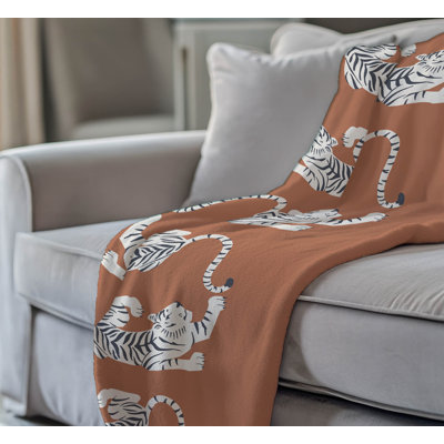Hey Tiger Ultra Plush Velveteen Fleece Blanket