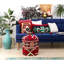 Cetronia 40cm Wide Round Geometric Pouf Ottoman