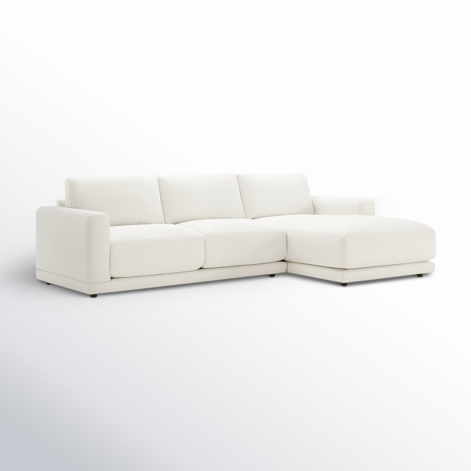 Blakes 2 - Piece Upholstered Chaise Sectional, Flanigan Cotton, Right Hand Facing