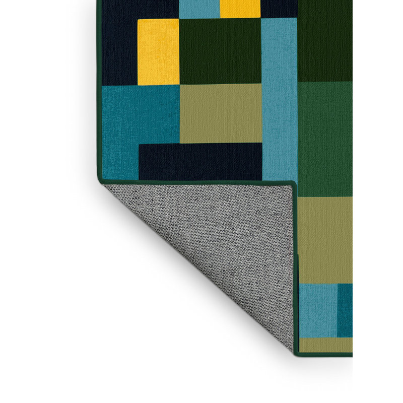 Pixelized Peaks Rug, Rectangle 5' x 8'