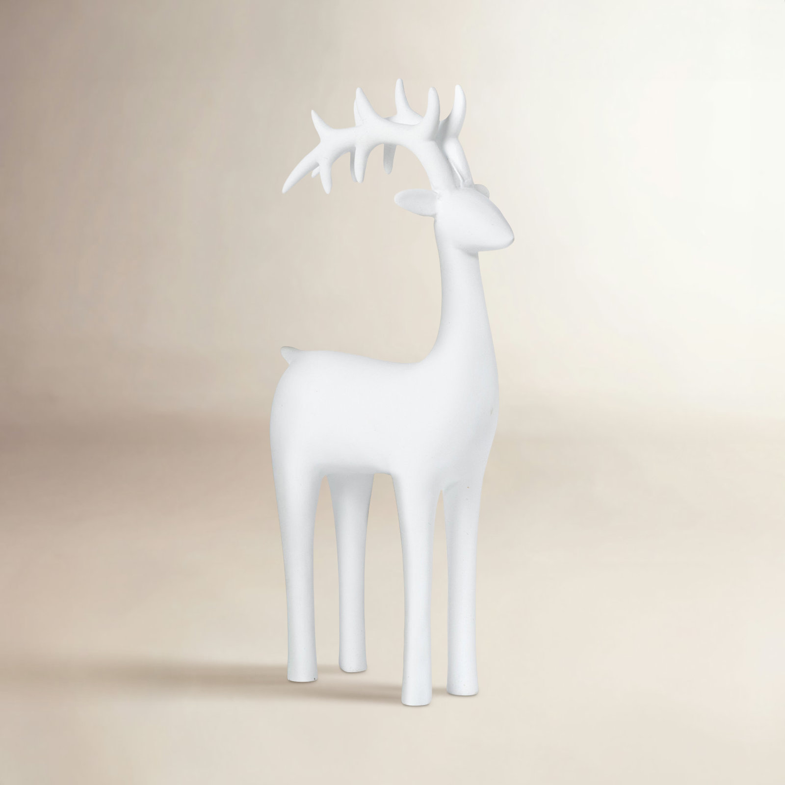 Small White Deer Figurine
