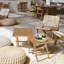 Table d’appoint en bois massif Haslett