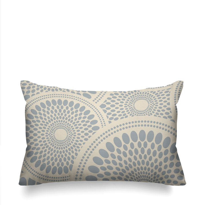 Penn Outdoor Reversible Throw Pillow, Gray
