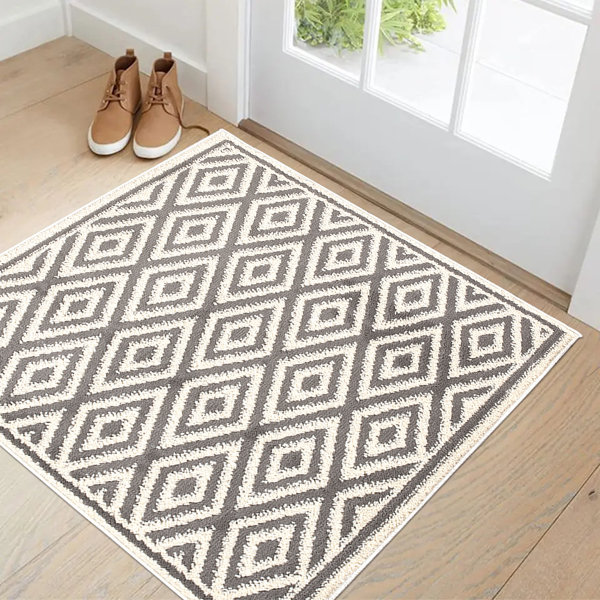 Front Door Rug Black and White Outdoor Rug, Black Door Mat Porch Rug, Black  and White Kitchen Rugs Layered Farmhouse Doormat Welcome Layering Carpet  Entryway Small Indoor Cotton Woven Washable