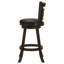 Ensemble de 2 tabourets de bar pivotants en bois, un mélange parfait de tradition et de modernité pour votre bar ou votre îlot de cuisine.
