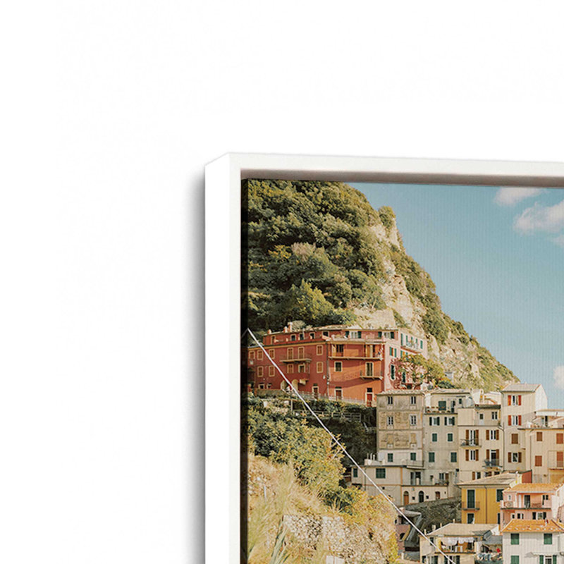 Impression sur toile roulée, H 8,75 po x l 12,75 po x P 1,75 po, Cadre flottant blanc opaque