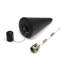Harbour Housewares - 12x Garden Flame Torches - Metal Cone Design-573383624-573383625