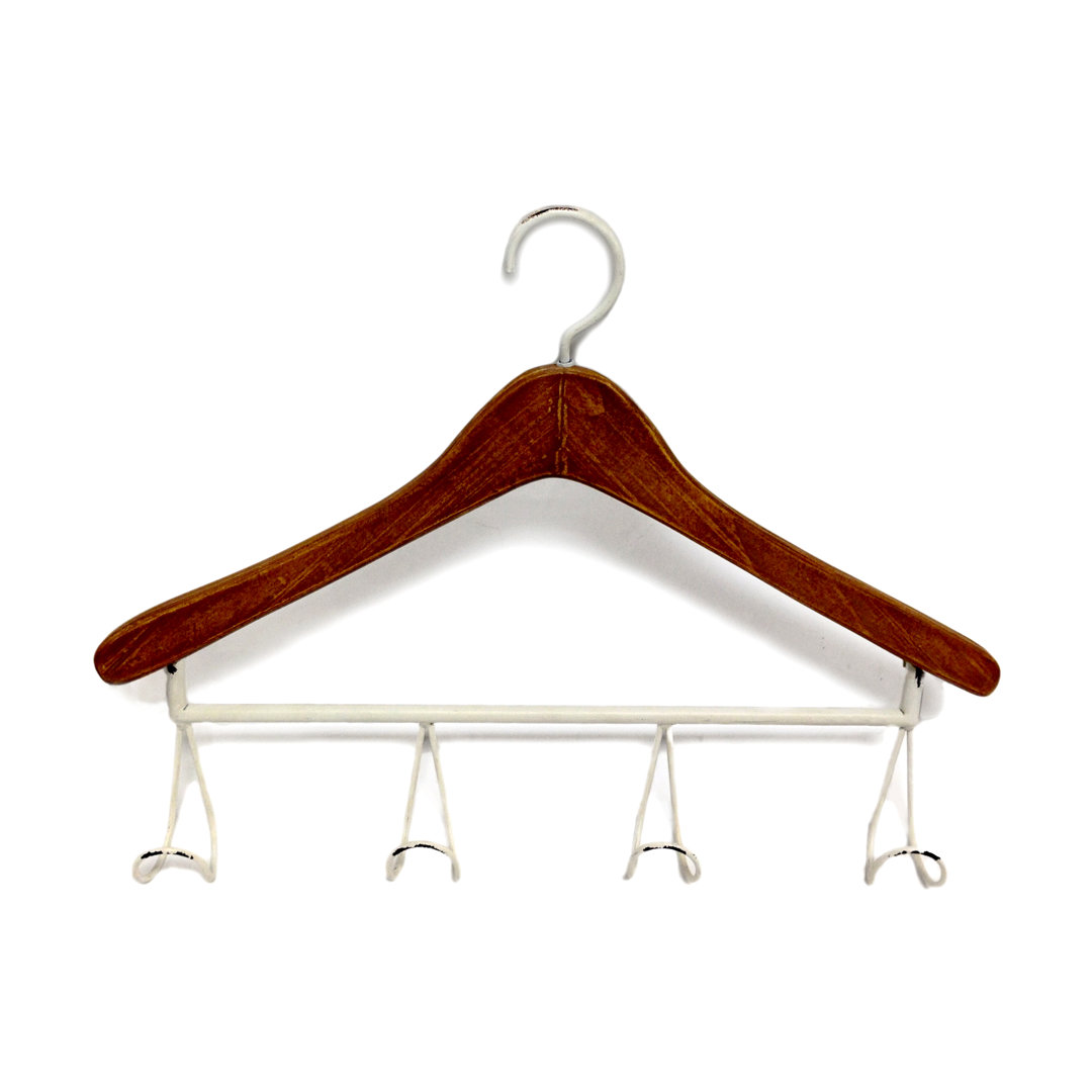 Store It Wall 4 - Hook Wall Mounted Coat Rack Wilco Home