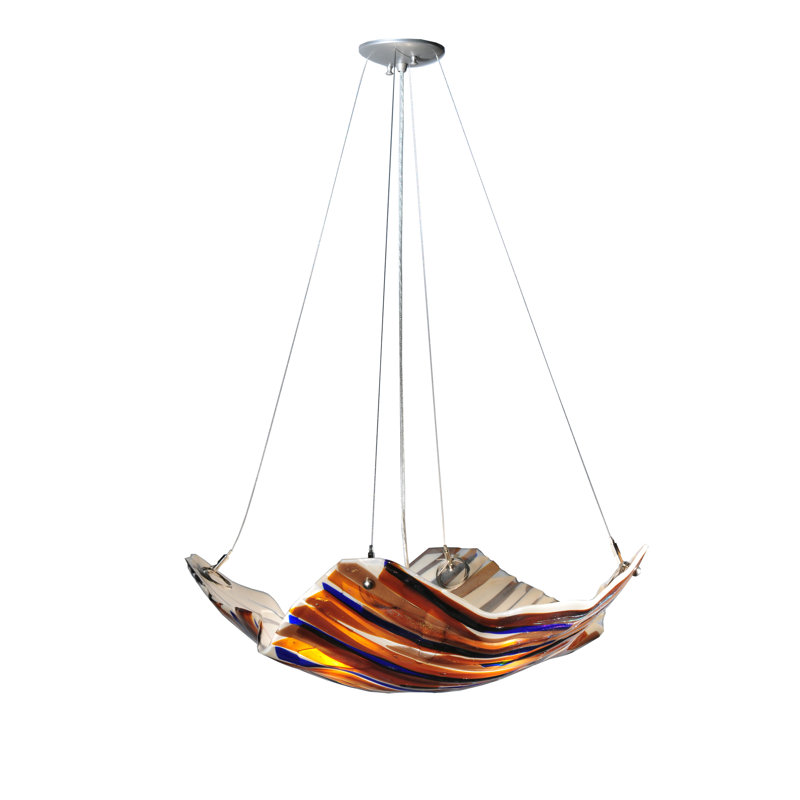 Metro Fusion 4 - Light Glass Chandelier