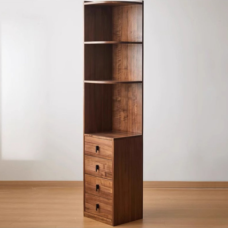 Brown Solid Wood Corner cabinet