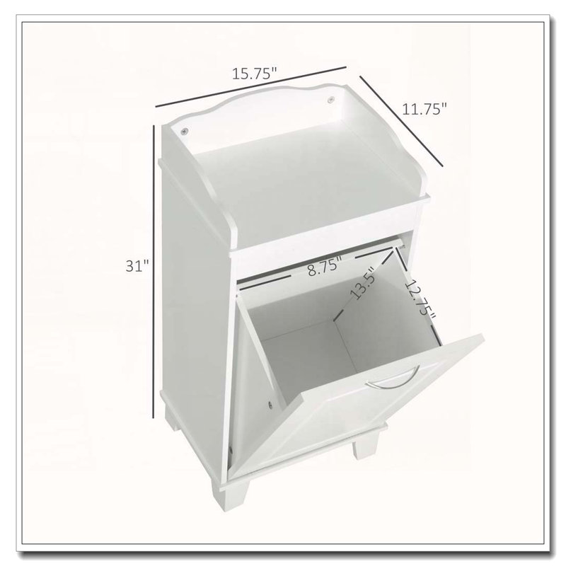 Tilt-Out Laundry Hamper Cabinet
