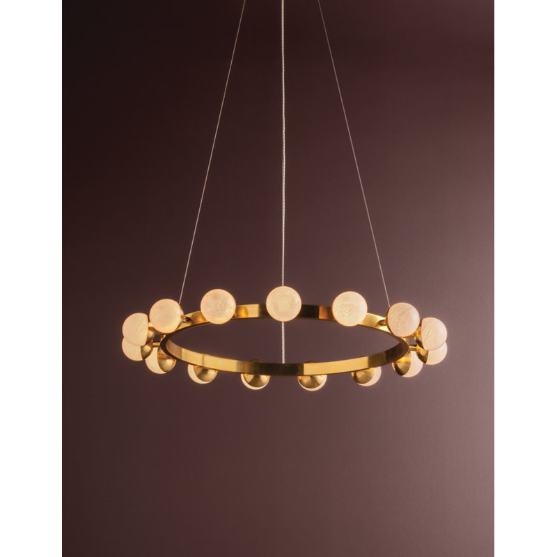 Linus Chandelier, 3" H x 29.50" W x 29.50" D, 15