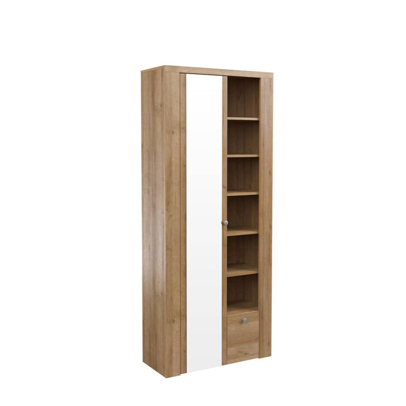 Sofronio Manufactured Wood Wardrobe, Riviera Oak