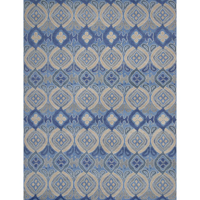 Contemporary Hand Knotted Wool Geometric Area Rug