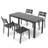 Cadense 4 - Person Aluminum Rectangular Extendable Outdoor Dining Set with Stacking Chairs