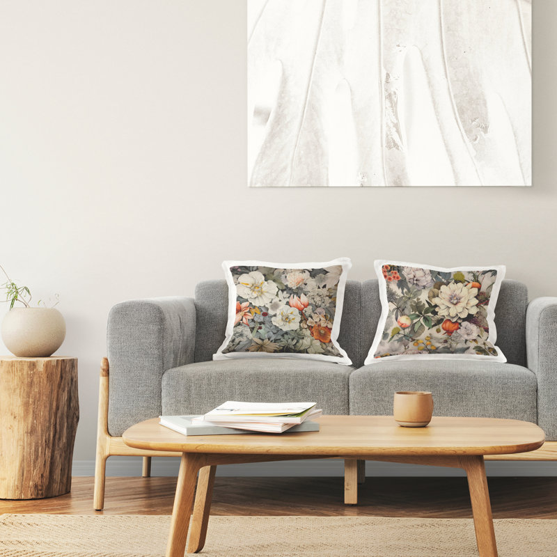 Floral Throw Pillow