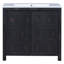 36" Retro Espresso Bathroom Vanity Combo Cabinet