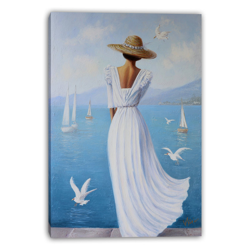 «Breeze by the Bay», art mural sur toile tendue, H 16 po x l 12 po x P 1 po