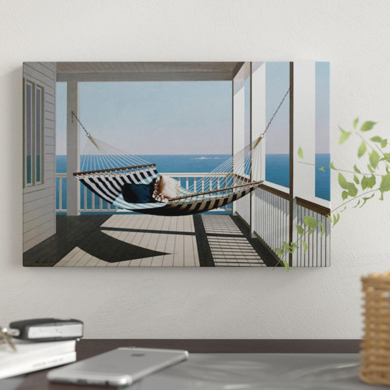 «Hammock & Pillows», reproduction de photo sur toile, H 18 po x l 26 po x P 1,5 po, Toile tendue, Pas de tapis