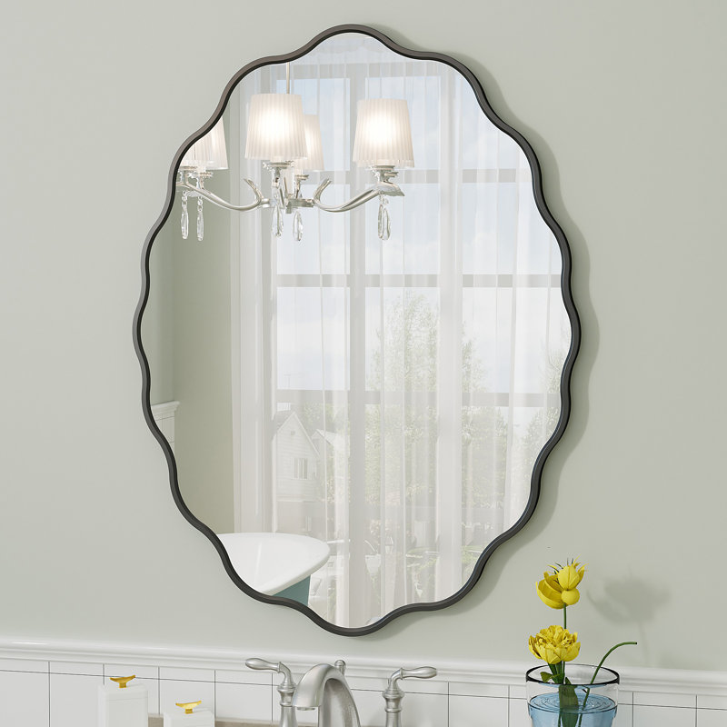 Miroir mural Amara Wavy, 32 po x 24 po